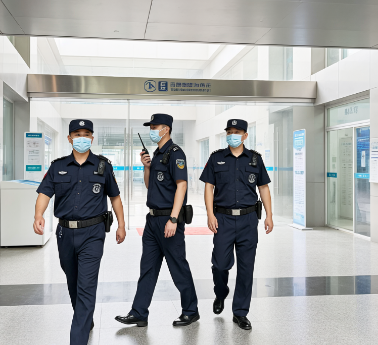 智能安檢門+手持式金屬探測儀雙檢（2023年累計攔截管制器具16件）<br />
醫患糾紛調解組24小時值守（年均處理沖突事件超200起）<br />
生命通道雷達監測系統（占道報警響應＜10秒）